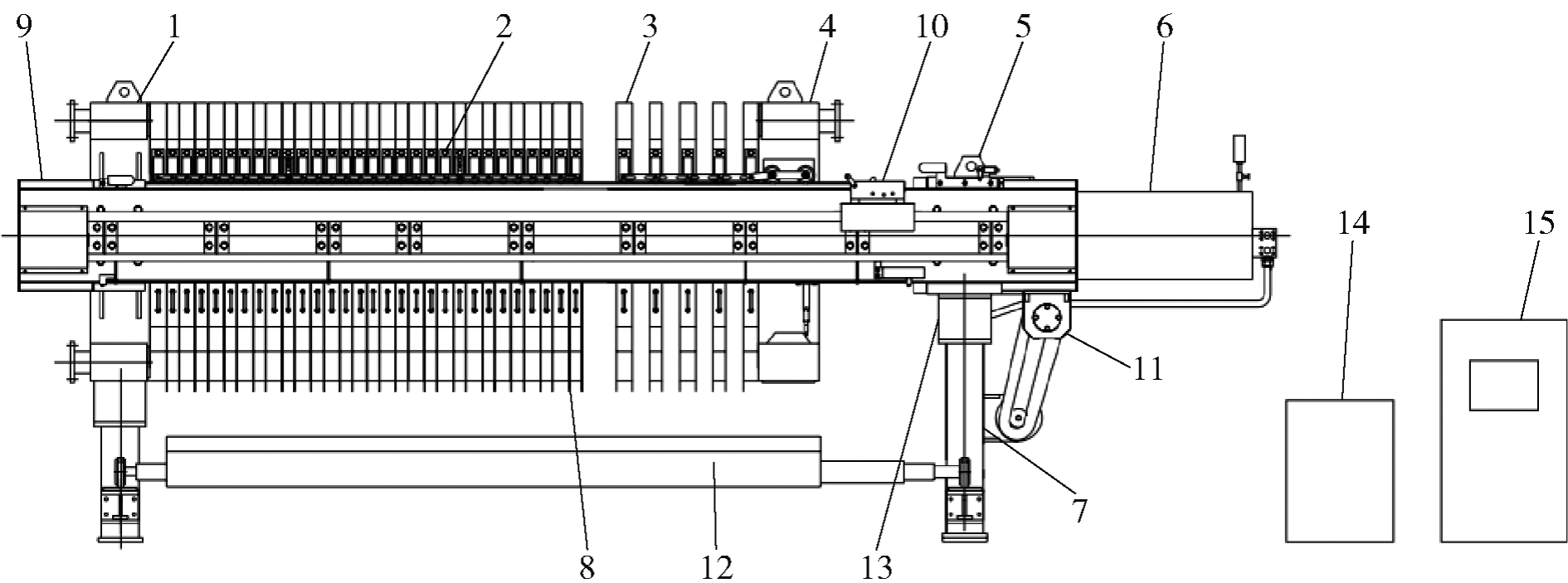 板框式壓濾機-板框廂式隔膜壓濾機 板框式壓濾機-板框廂式隔膜壓濾機